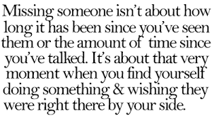 missing them from your side