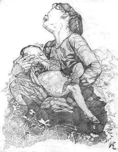 pencil-drawing-bereaved-mother
