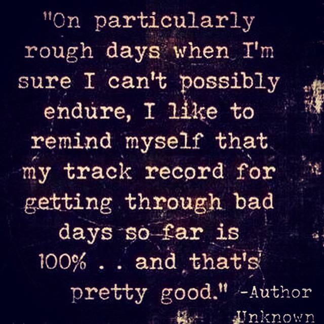 track record for bad days is 100