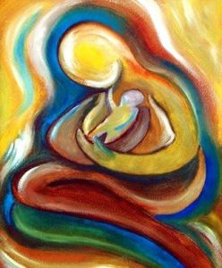 mother and child painting