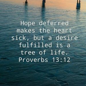 waiting with hope water