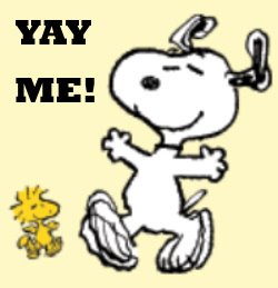 yay me snoopy