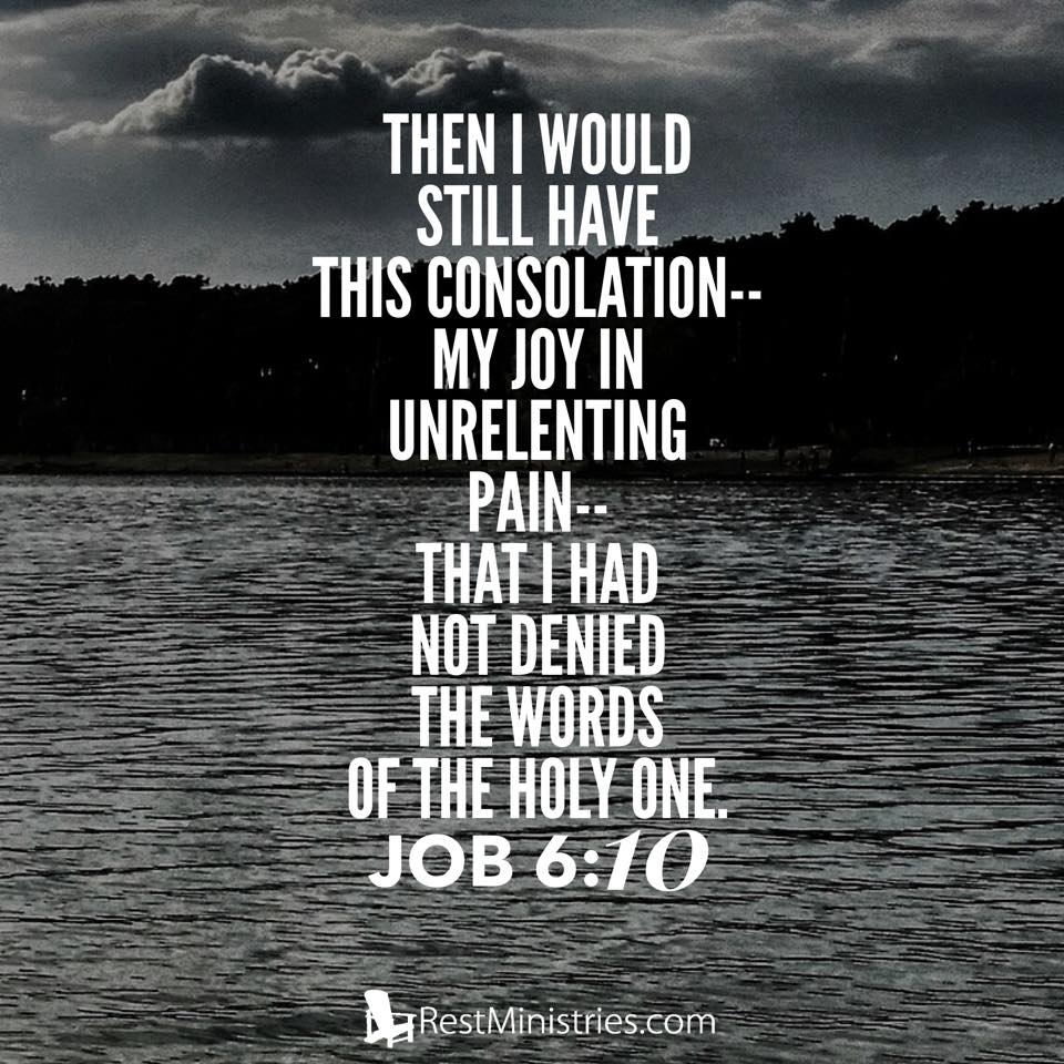 still my consolation is this