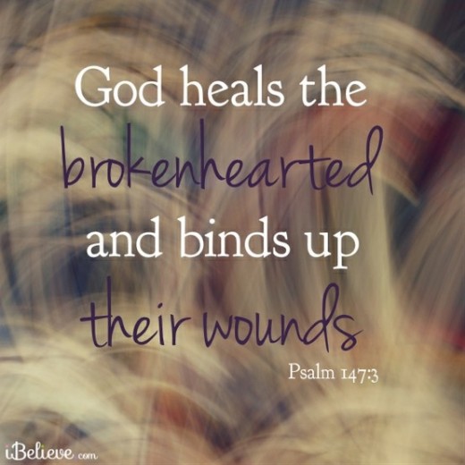 heals the broken hearted