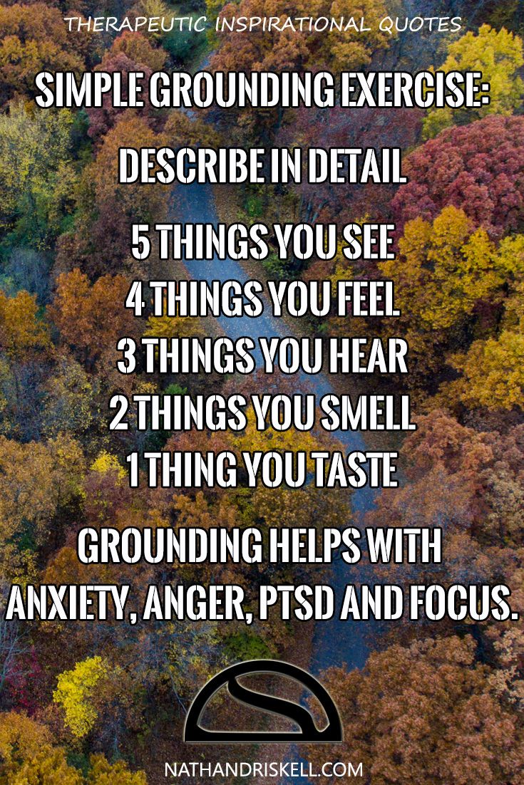 grounding exercise fall trees