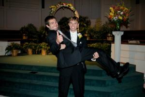 dominic at Robbies wedding funny