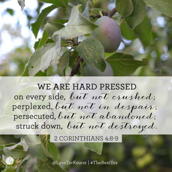 hard pressed but not destroyed