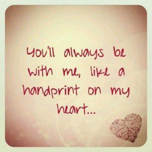 handprint on my heart