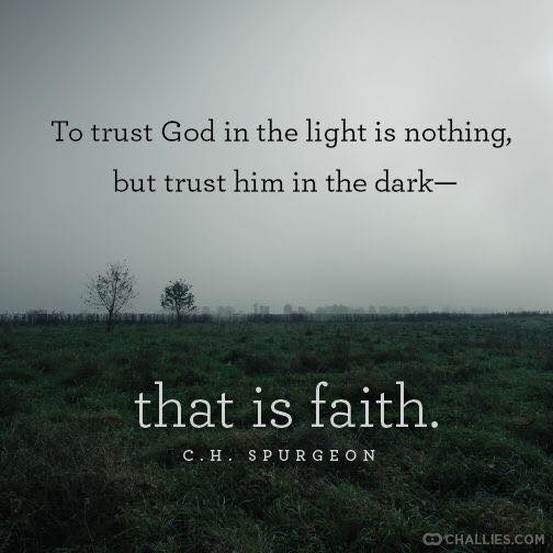 trust god in the light