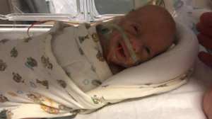 ryker lauging 31 weeks