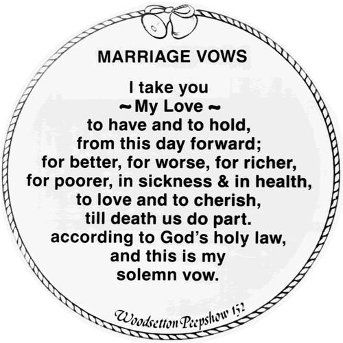 traditional wedding vows