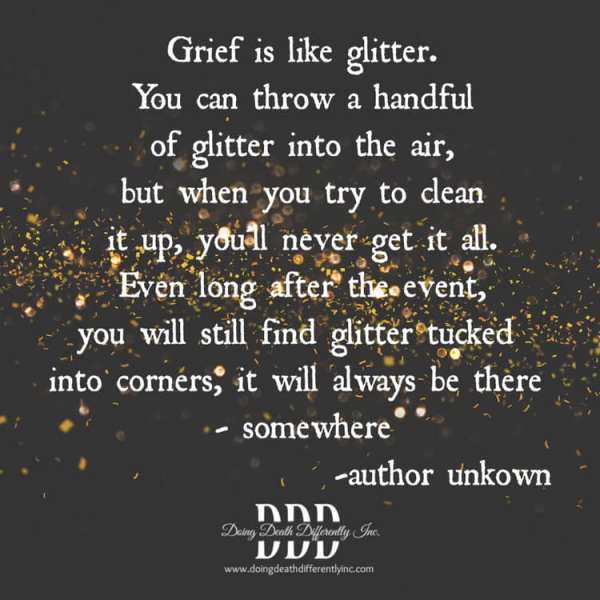 grief is like glitter