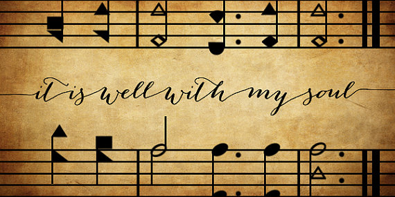 it is well hymn music image