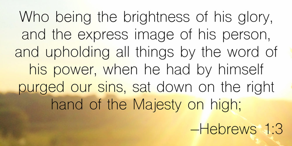 Hebrews 1:3 — Berea Project