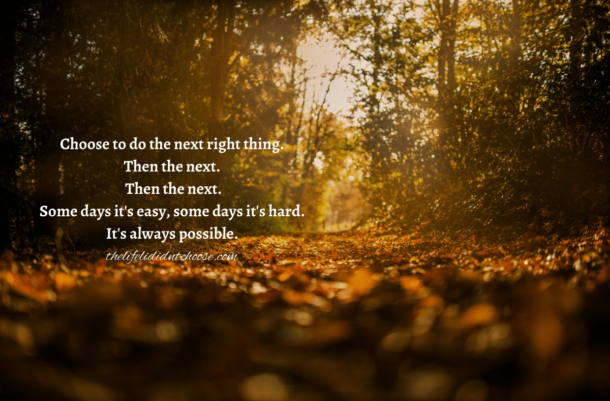 Do The Next Right&nbsp;Thing